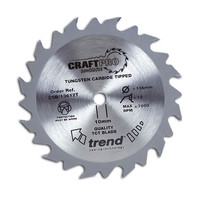 Trend Craft Saw Blade 160mm x12T x16 Thin (Saw Blades / Circular Saw Blade 160mm)