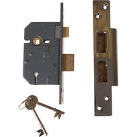 Yale Locks PM560 High Security BS 5 Lever Mortice Sash Lock 80mm / 3" Polish Chrome