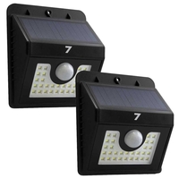 30 LED Solar Outdoor Garden Waterproof Light with Motion Sensor. Li-Ion 18650 Batteries - 2 Pack