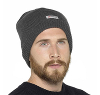3M Thinsulate Superwarm Windproof and Waterproof Beanie Hat - Grey L/XL
