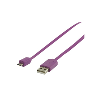 7dayshop Cables - Flat USB 2.0 A to Micro B Cable 1M Purple