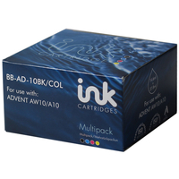 7dayshop Compatible Ink Combo Pack - ABK10 Black & ACLR10 Colour for Advent