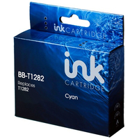 7dayshop Compatible T1282 Fox 6.6ml Ink Cartridge Cyan for Epson