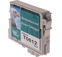 7dayshop Eco Remanufactured Epson Inkjet Cartridge - T0612 (Cyan)