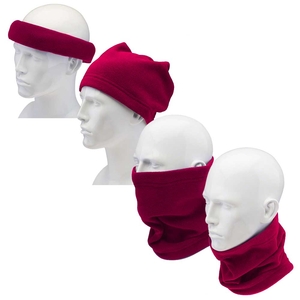 7dayshop High Quality 220gsm Polar Fleece Snood,  Neck Warmer,  Scarf,  Balaclava,  Beanie Hat - Pink