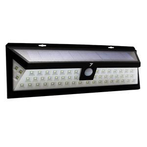 7dayshop Large 54 LED Outdoor Waterproof Garden PIR Motion Sensor Solar Recharged Security 3 Mode LED Wall Light