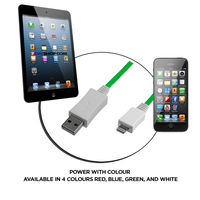 7dayshop LED Sync Cable for iPhone 5 - Green