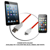 7dayshop LED Sync Cable for iPhone 5 - Red