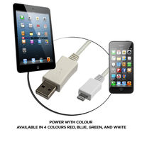 7dayshop LED Sync Cable for iPhone 5 - White