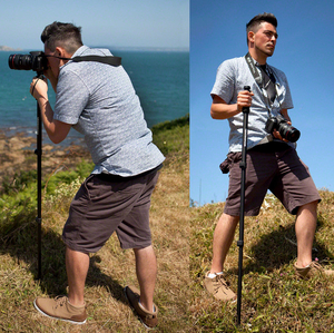 7dayshop Photo and Video Monopod - 4 Section 170CM HQ Aluminium 4 Section with Shoulder Case