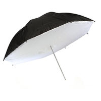 7dayshop Umbrella Shoot-Through Soft Box - Black Umbrella with White Back - 36"