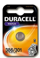 Duracell 301/386 Silver Oxide battery
