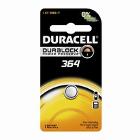 Duracell 364 / AG1,  SR621,  LR621 etc. 1.5 Volt Silver Oxide Button Cell