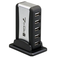 Dynamode 7-Port Powered High Speed USB 2.0 Active Desktop Hub