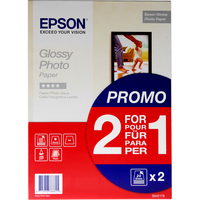 Epson Paper - S042179 - A4 225g Glossy Photo Paper (2 x 20 Sheets) BOGOF