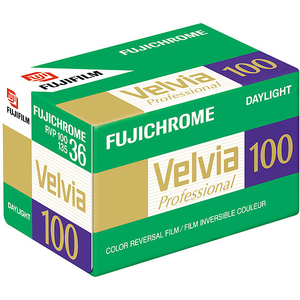 Fuji Velvia 100 - RVP 100 135-36 - Colour Reversal Slide Film - Single Roll