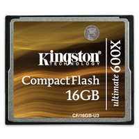 Kingston Ultimate CompactFlash (CF) Memory Card - 16GB - 600x