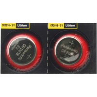 Panasonic CR2016 Lithium Coin Cell Batteries - 2 Pack Super Special *** Priced To Clear ***