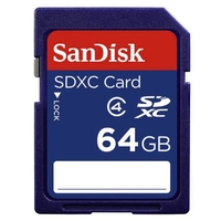 Sandisk SDXC Memory Card - 64GB - Class 4