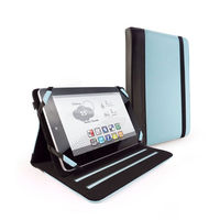 Tuff Luv Slim-Stand Faux Leather Case Cover for 7" Tablets - Blue