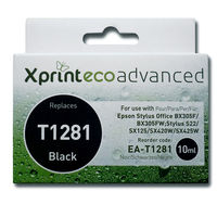 Xprint EcoAdvanced Remanufactured Epson Inkjet / Print Cartridge - T1281 (Black) - With Inkfinity Ink