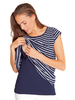 Navy Stripe Two Layer Feeding Top