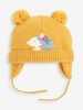 Ochre Hedgehog Appliqué Pom Pom Hat