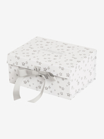 Small Grey Star Gift Box with Ribbon