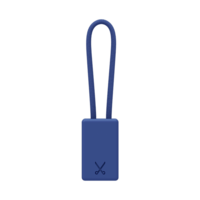 PHILO Lightning MFI Charging Cable Keychain for Apple Device - Blue