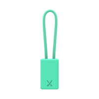 PHILO Lightning MFI Charging Cable Keychain for Apple Device - Light Blue