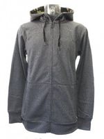 Streak Mod Zip Fleece Hoodie - Heather Black
