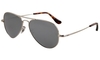 Sunglasses Ray Ban RB8029K Ultra Aviator Limited Ed. sunglasses 064KN4 : 18K White gold plated / Polarized grey, silver mirror lenses