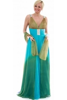 Sherri Hill Rainbow Silk Jewelled Ball Gown 10056
