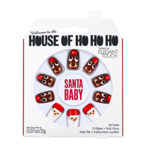 Elegant Touch House of Holland Christmas Nails Santa Baby