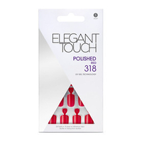 Elegant Touch Polished Nails - Red 318