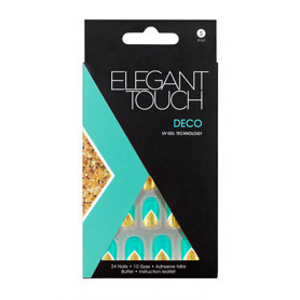 Elegant Touch Trend - Abstract Deco (Teal / Gold)