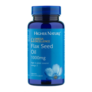 Higher Nature Omega Excellence Flax Seed Oil 1000mg Capsules