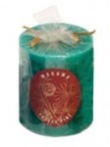 Himalaya Maroma Frosty Pine Green Pillar Candle