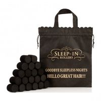Sleep-In Rollers Black Velcro Sleep-In Rollers x 20 Plus Drawstring Bag