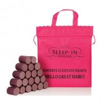 Sleep-In Rollers Brunette Velcro Sleep-In Rollers x 20 Plus Drawstring Bag