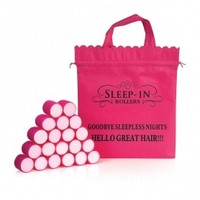 Sleep-In Rollers Original Rollers x 20 Plus Drawstring Bag & DVD Tutorial