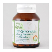 Wise Owl GTF Chromium 60mcg + Antioxidants 60 Tablets