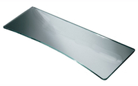 Clear or Etched Glass Shelf 400 x 150 x 6 mm - Clear Glass