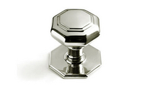 Octagonal Centre Knob 60 mm - Polished Brass Lacquered