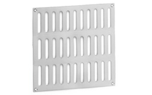 Slotted Vent 229 x 229 mm - Polished Stainless Steel