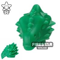 BrickWarriors - Dragonman Head - Green