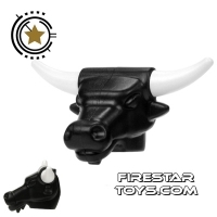 BrickWarriors - Minotaur Head - Black