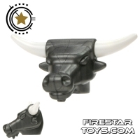 BrickWarriors - Minotaur Head - Steel