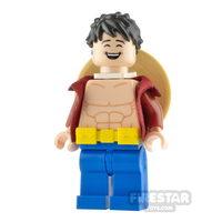 Custom Minifigure One Piece Monkey D. Luffy