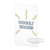 Custom Printed Window Glass 1x4x6 Occult Books Shop